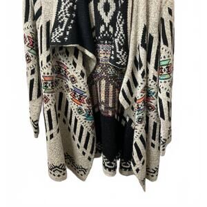 NEW MULTIPLES women's western knit cardigan sweater in heather oat